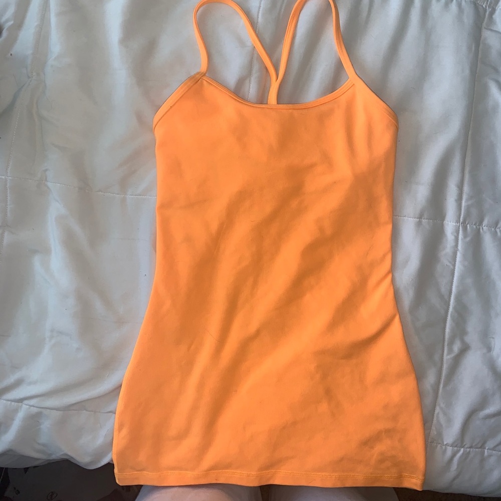 Orange Lululemon tank top